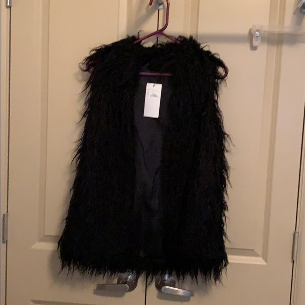 Faux fur vest